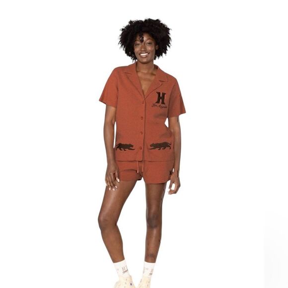 NWT Honor The Gift ‘Jungle’ Short in Crimson Size L - Picture 1 of 15